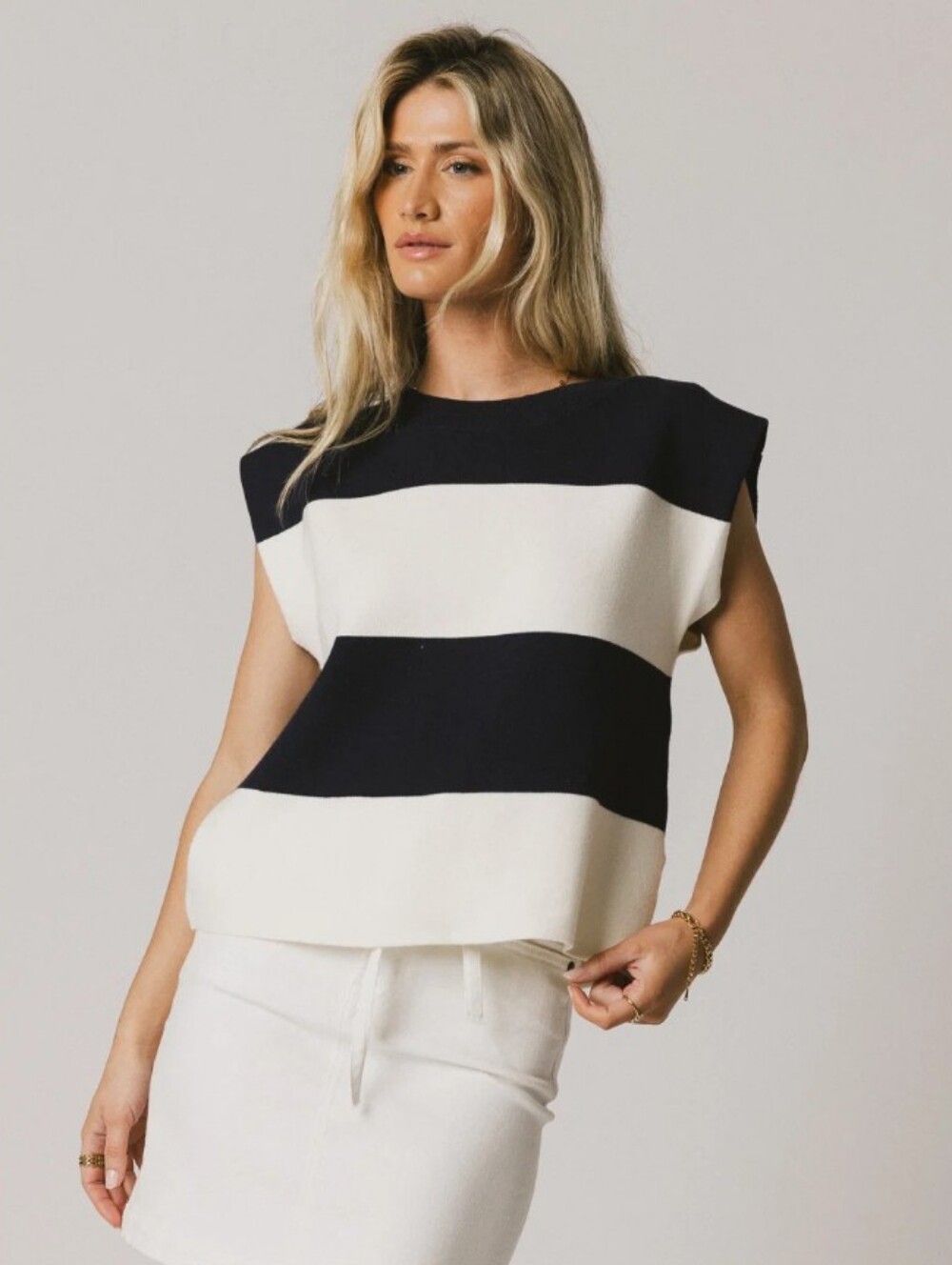 Soho & Stella Stripe Knit Top